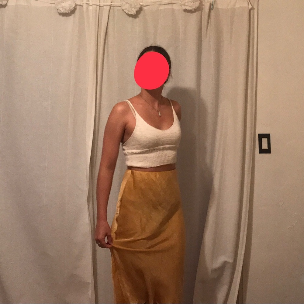 NEW WITH TAGS Gold/yellow slip skirt